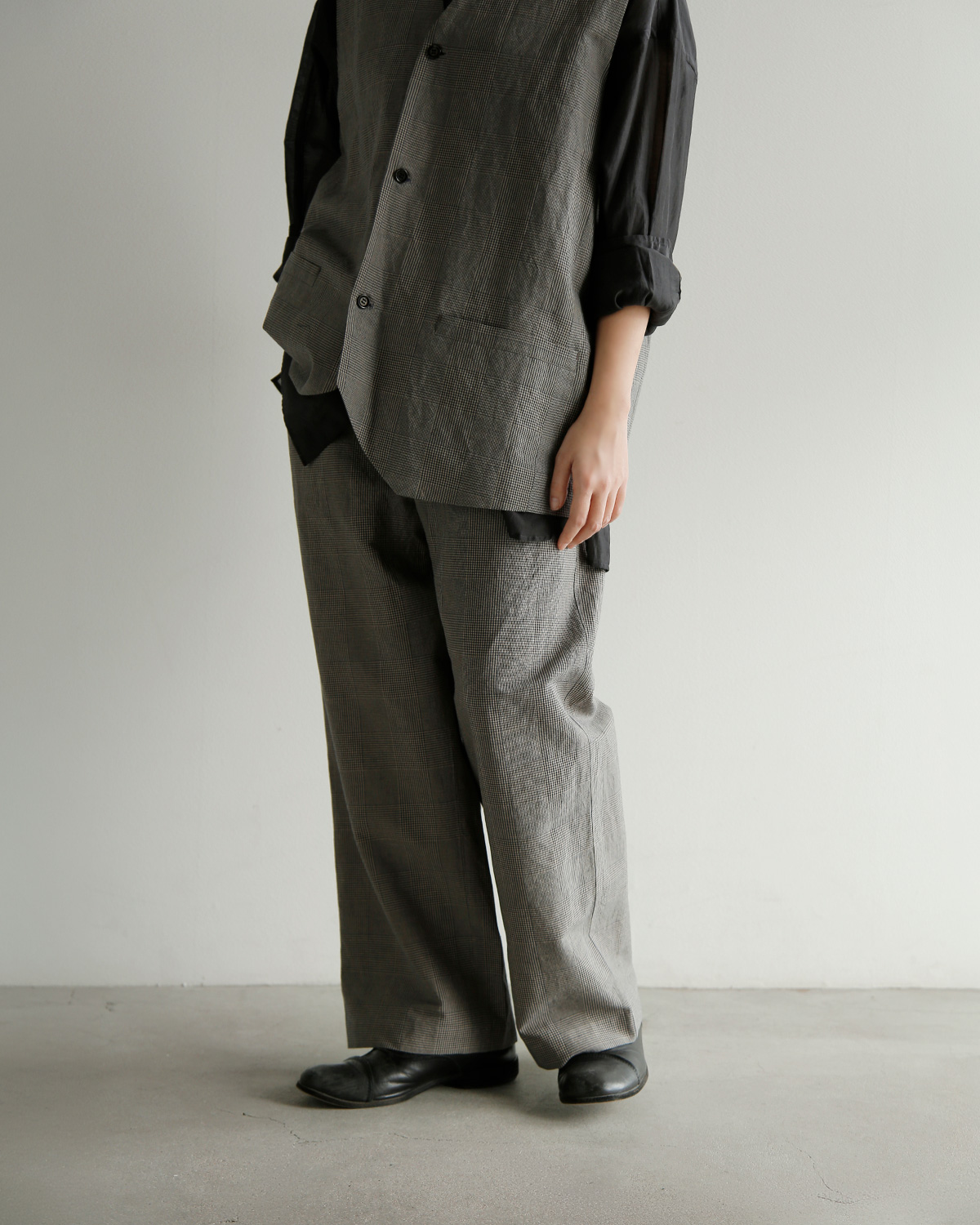 TOUJOURS(�g�D�W���[)�r�X�R�[�X�R�b�g�����l�� �O�����`�F�b�N �p���c �gEasy Trousers�h ym44jp04