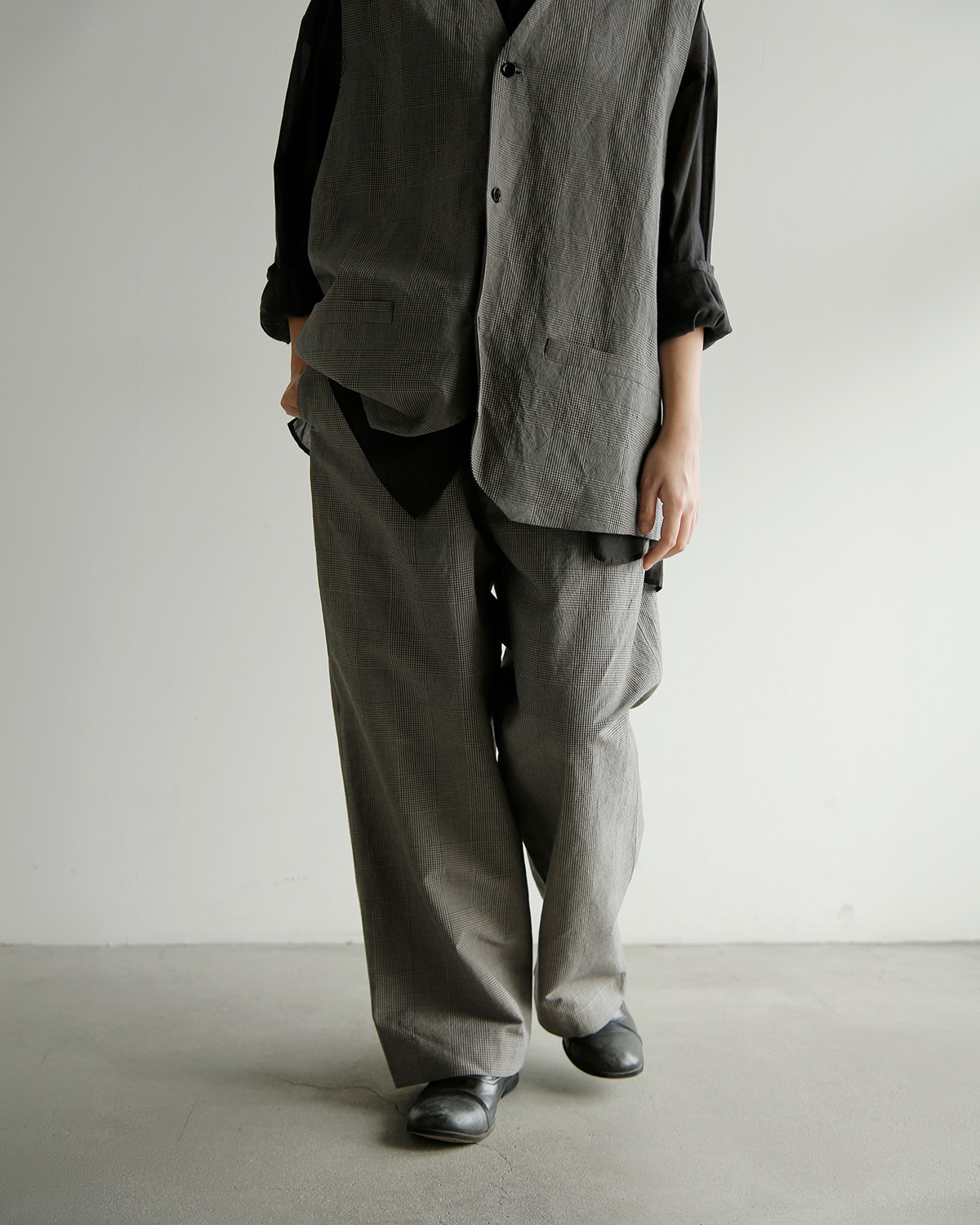 TOUJOURS(�g�D�W���[)�r�X�R�[�X�R�b�g�����l�� �O�����`�F�b�N �p���c �gEasy Trousers�h ym44jp04