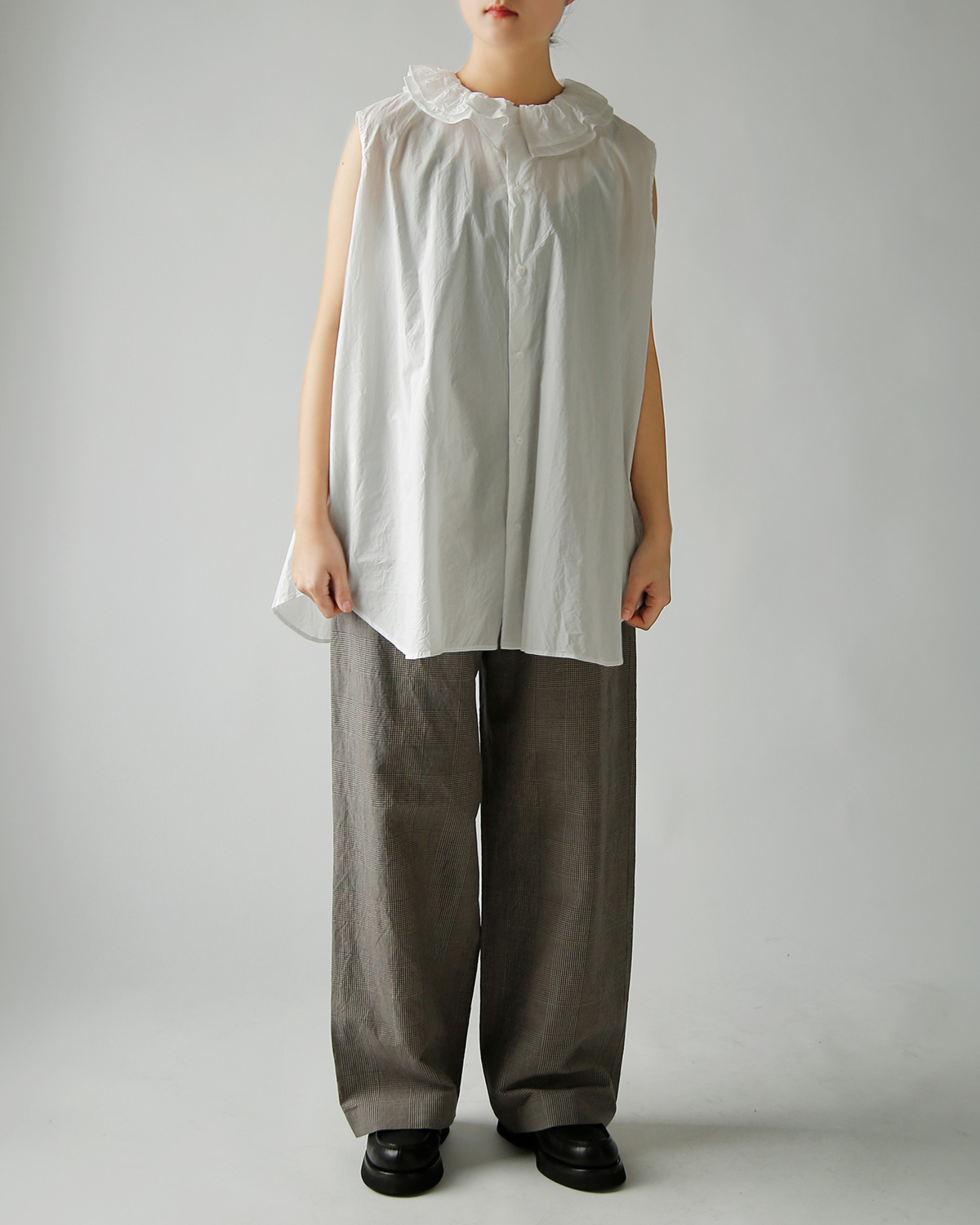 TOUJOURS(�g�D�W���[)�r�X�R�[�X�R�b�g�����l�� �O�����`�F�b�N �p���c �gEasy Trousers�h ym44jp04