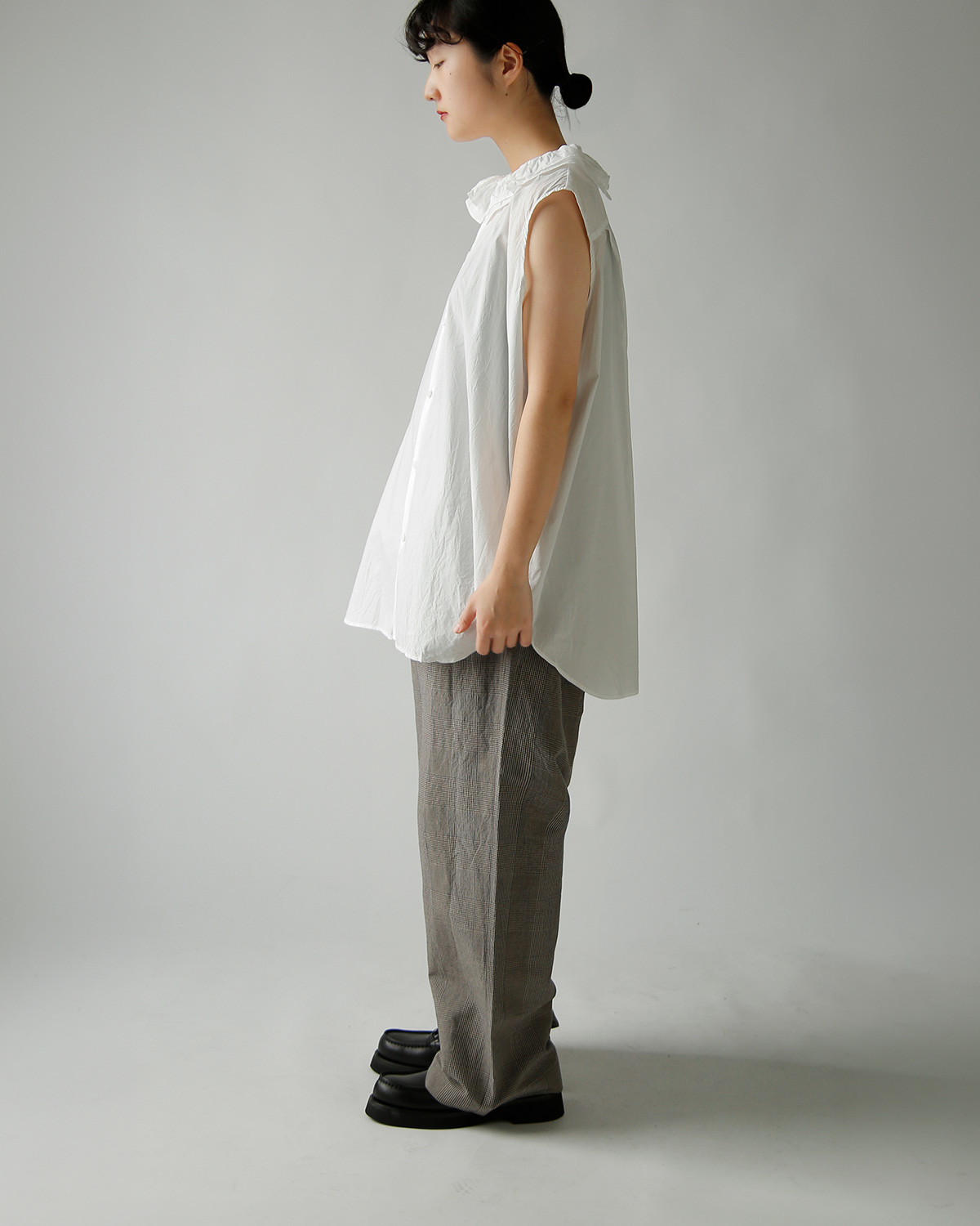 TOUJOURS(�g�D�W���[)�r�X�R�[�X�R�b�g�����l�� �O�����`�F�b�N �p���c �gEasy Trousers�h ym44jp04