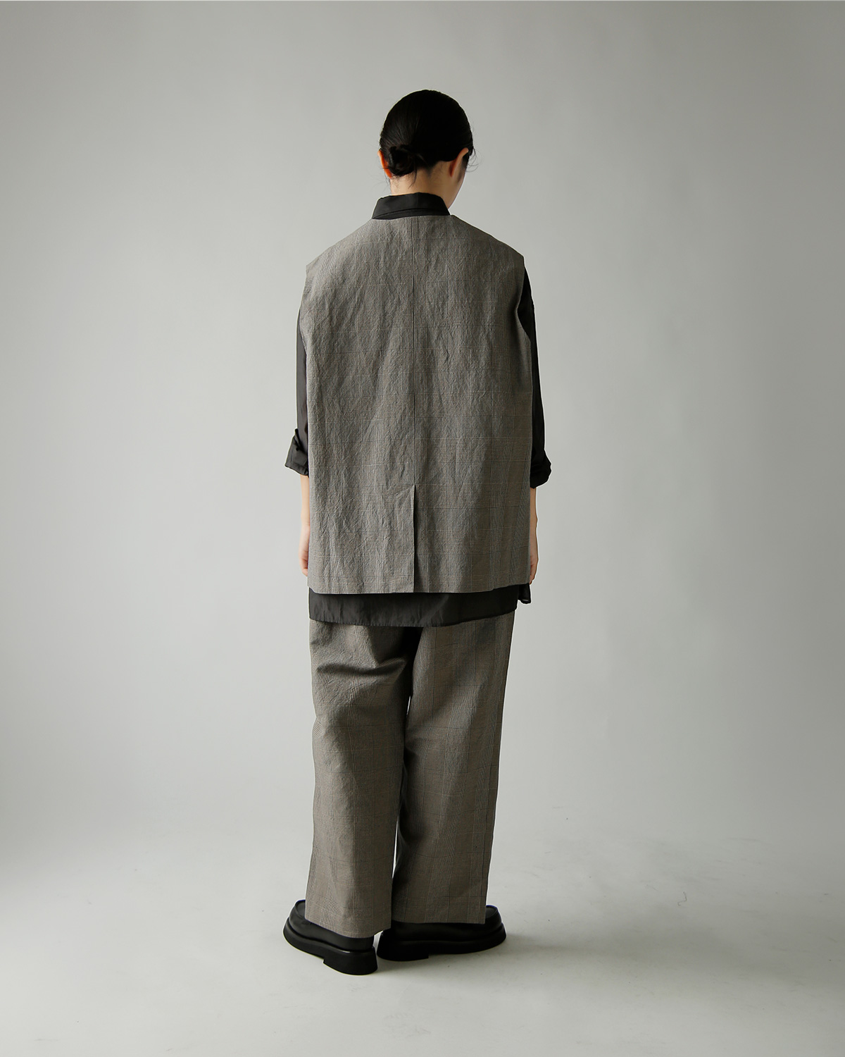 TOUJOURS(�g�D�W���[)�r�X�R�[�X�R�b�g�����l�� �O�����`�F�b�N �x�X�g �gOversize Vest�h ym44jv03