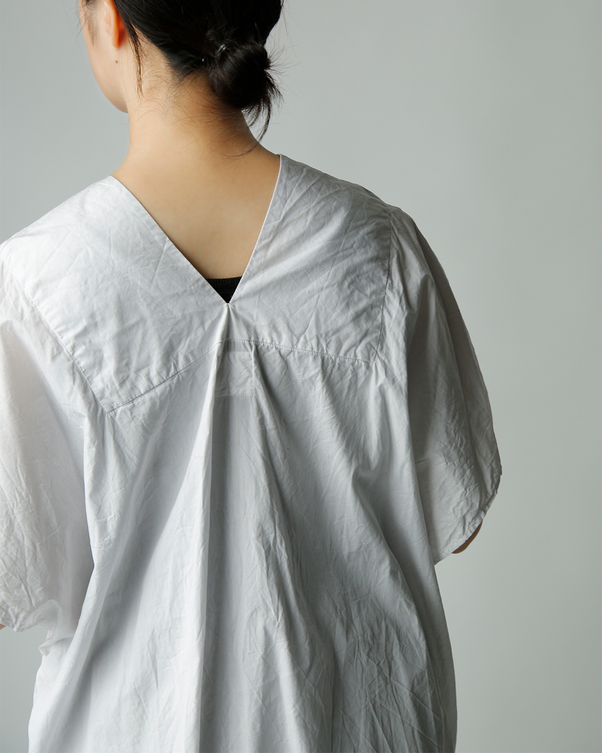 TOUJOURS(�g�D�W���[)�����N���R�b�g���y�[�p�[ �|���`���h���X �gNatural Garment Dyed Fringe Lace Poncho Dress�h ym44vd05