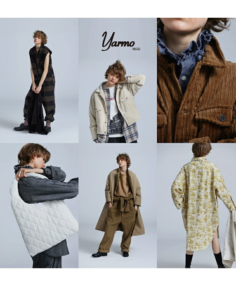 Yarmo(ヤーモ)ダンガリーコットンフリルシャツyar-25aw-s28d
