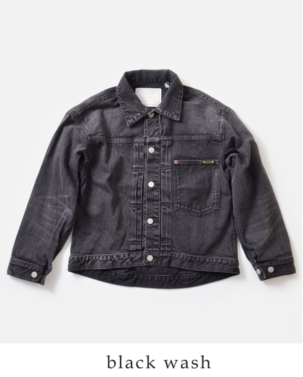 Kha Ki カーキ ビンテージディティールワイドデニムジャケット Loose 01 Denim Jk Mil 17fjk Mk