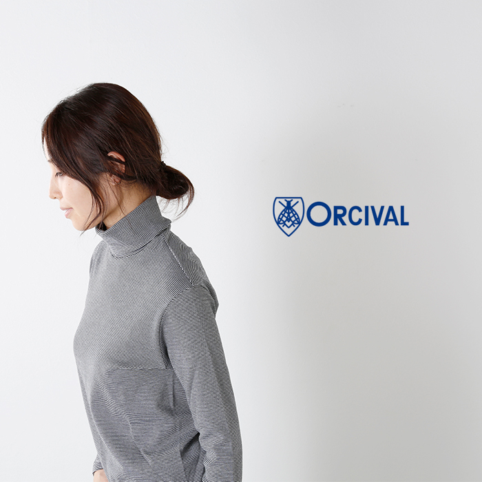 海外出荷不可】ORCIVAL(オーチバル・オーシバル)60/2サーキュラーリブコットンタートルネックカットソー rc-9096-ma | Piu di  aranciato