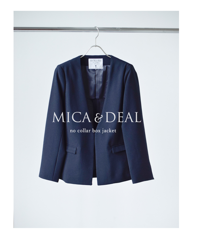 Mica Deal マイカアンドディール ノーカラーボックスジャケット D14a0017 Ms