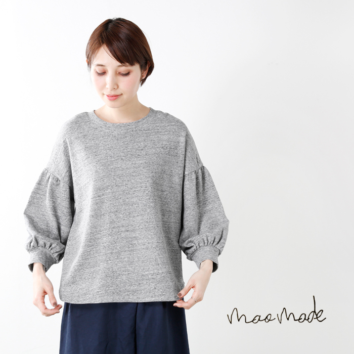 Mao Made マオメイド クルーネックコットンコンパクトスウェットプルオーバー 8115 Fn