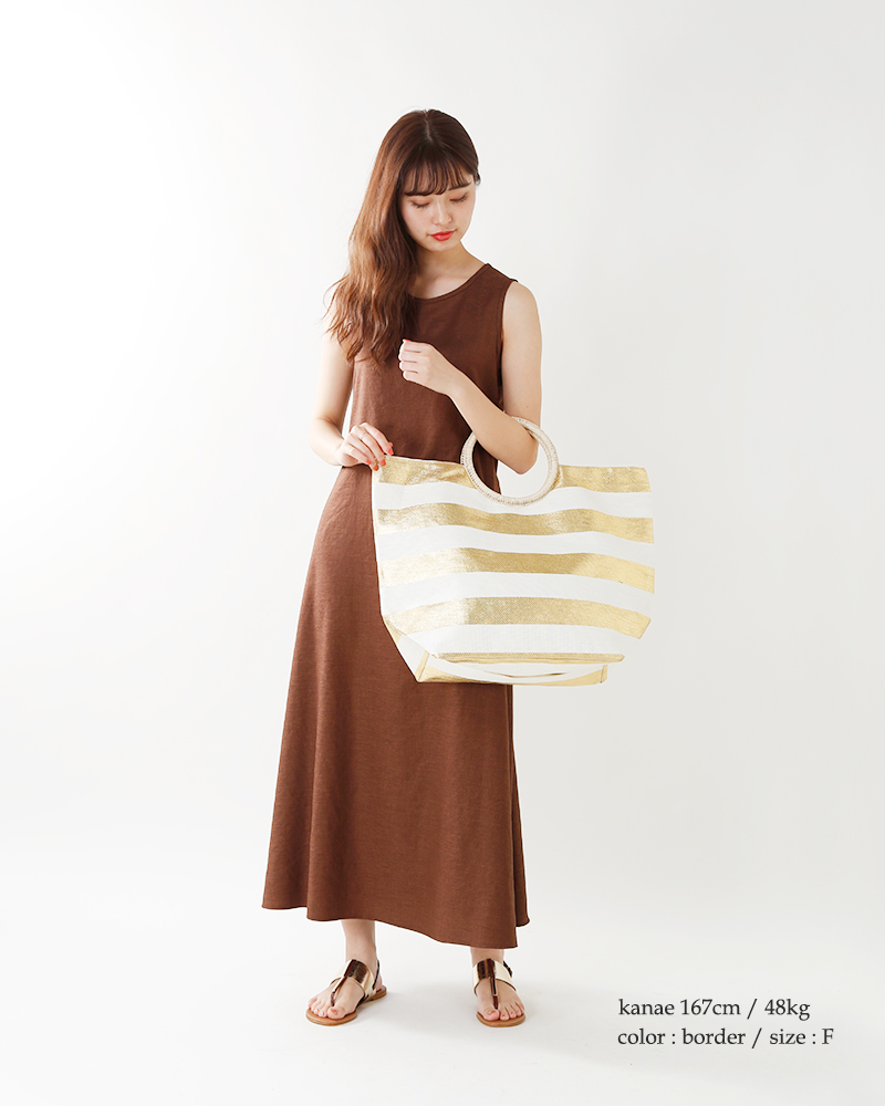 Shiraleah シラレア メタリックペーパートートバッグ Adora Marta Tote Mm