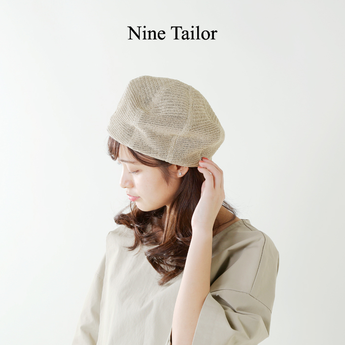 Nine Tailor ナインテイラー コットンニットベレー帽 Nymphoides Beret N 229 Fn