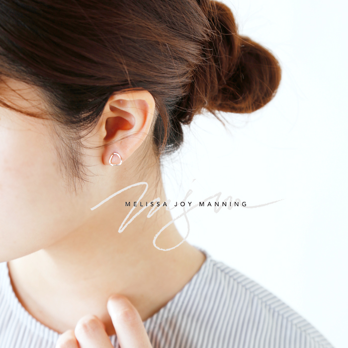 Melissa Joy Manning メリッサ ジョイ マニング 14kt ピアス Triangle Post Earrings P P 02 Fn