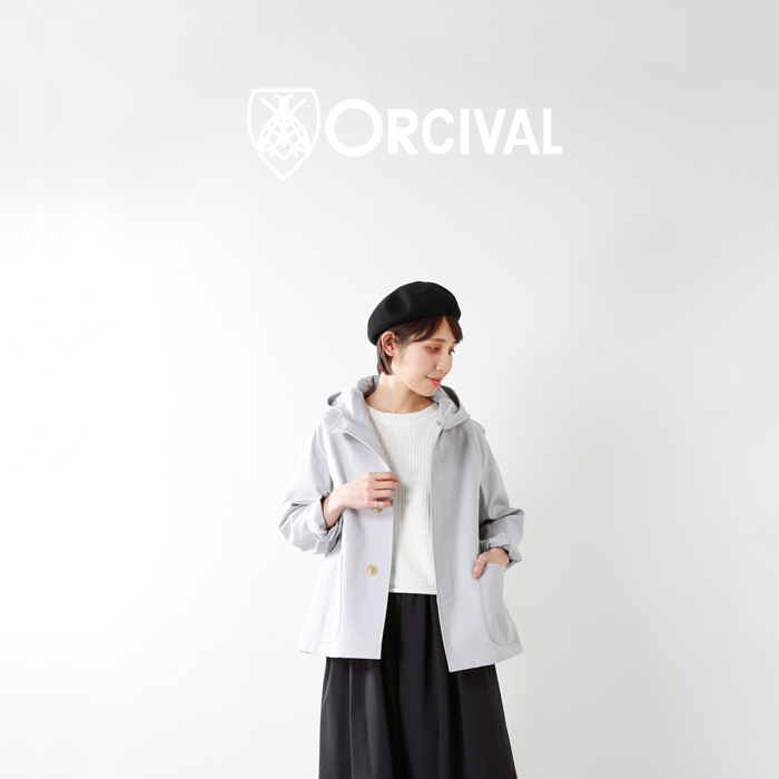 海外出荷不可】ORCIVAL(オーチバル・オーシバル)コットンボンディングフードショートコート rc-8862wb-sg | Piu di  aranciato