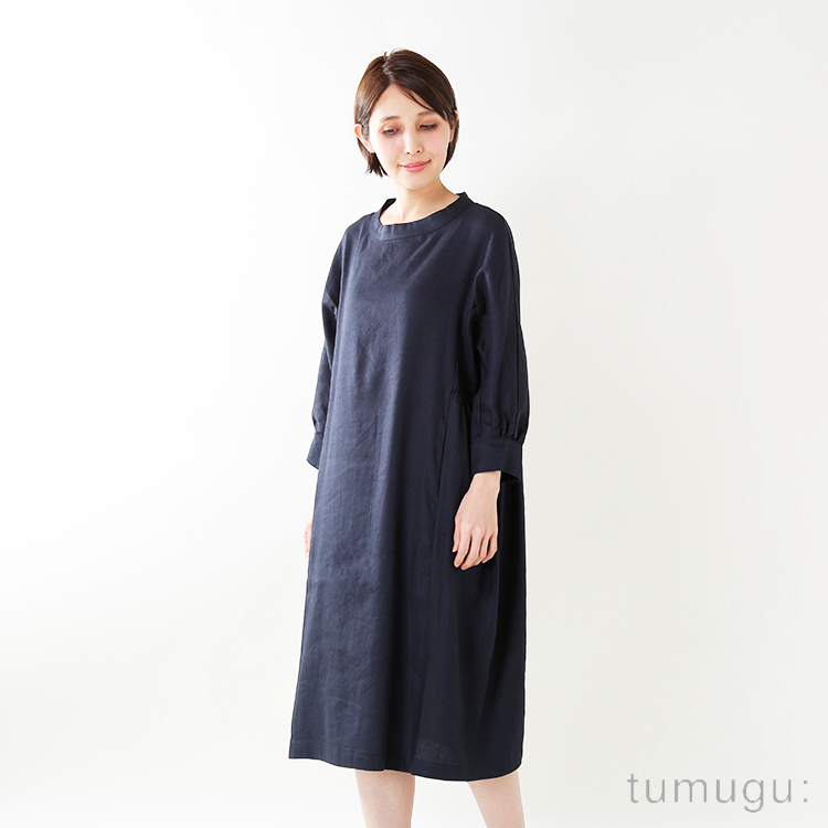 クーポン対象 Tumugu ツムグ リネンレーヨンオケージョンワンピース Tb Mm