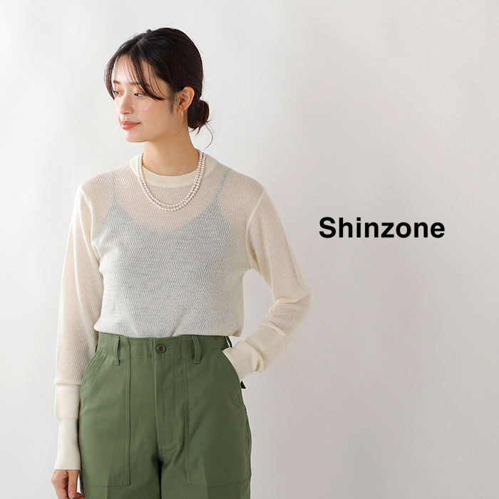 THE SHINZONEのワッフルカットソー ザ シンゾーンの長袖シャツ