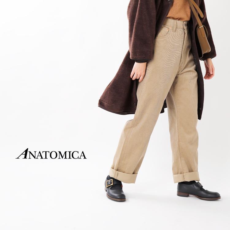 Anatomica アナトミカ コットンコーデュロイハイウエストパンツ 618