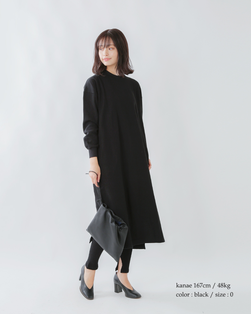 Blurhms ブラームス ニューラフアンドスムースサーマルコットンワンピース Bhs Rkaw19lay01 Fn Iroma Aranciato