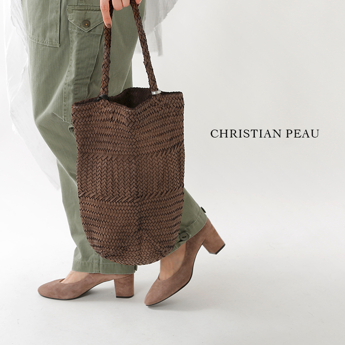CHRISTIAN PEAU(クリスチャン・ポー・クリスチャンポー)メッシュレザーラウンドバッグ cpmesh-bag-round