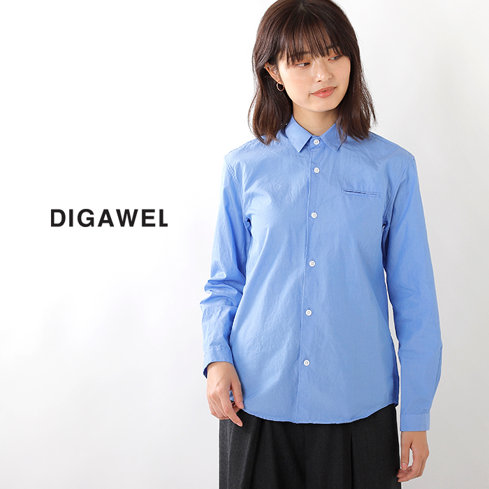 Digawel ディガウェル コットンピンカラーシャツ Standard Shirt1 Dwjob034y Yn Iroma Aranciato