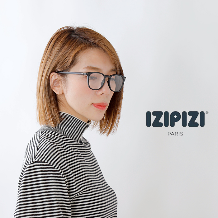 IZIPIZI(イジピジ)度付きトラピーズシェイプリーディンググラス e-reading
