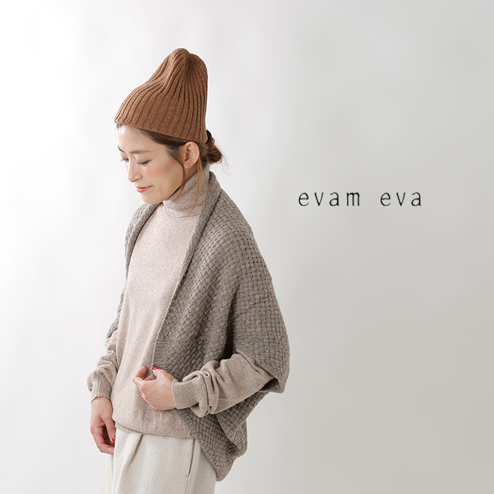 出色 evam eva 大判 ニット ショール nuseluj.com