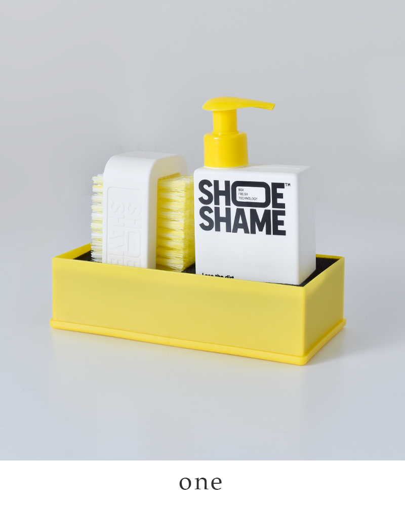 SHOE SHAME(シューシェイム)クリーニングジェル＆ダブルサイドブラシ オールインワンキット lose-the-dirt-kit