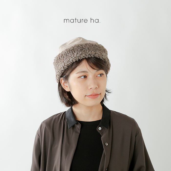 mature ha.(マチュアーハ)ボアフードキャップ“hood cap” maw19-051-rf