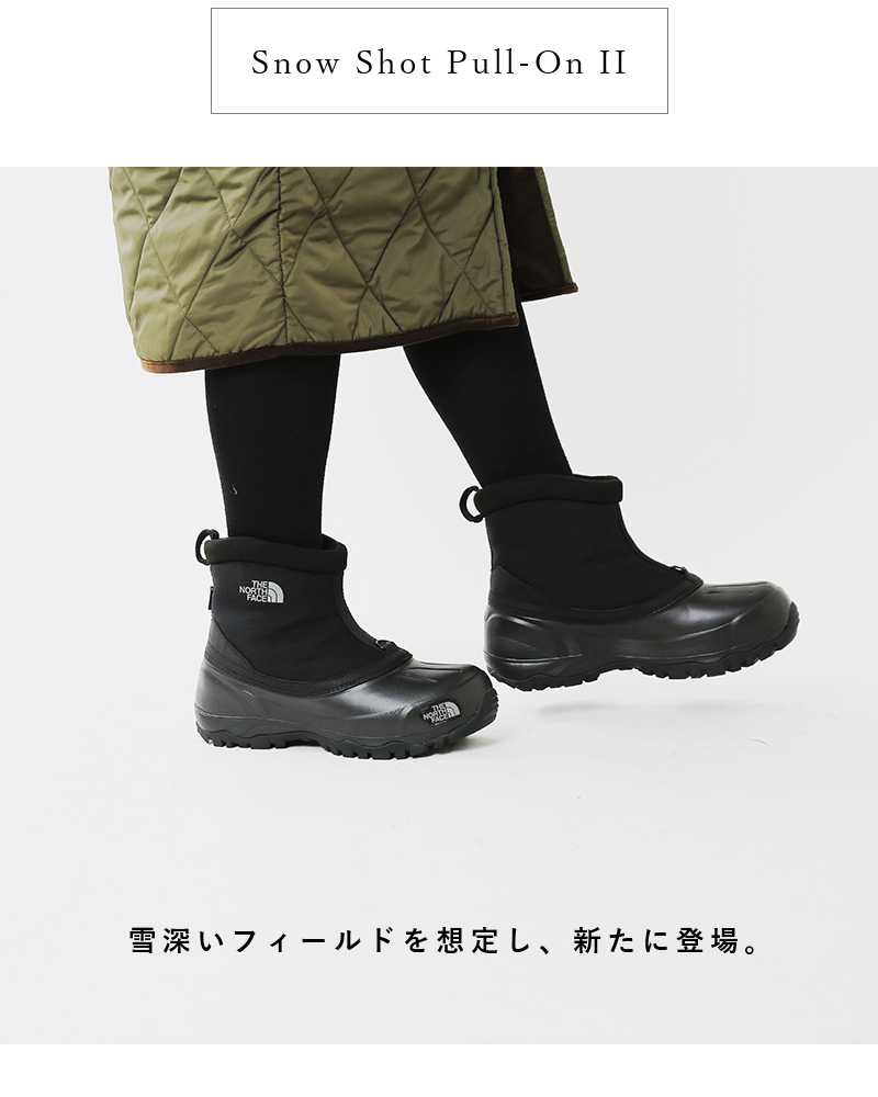 クーポン対象 The North Face ノースフェイス スノーショットプルオンショートブーツ Snow Shot Pull On2 Nf Hm