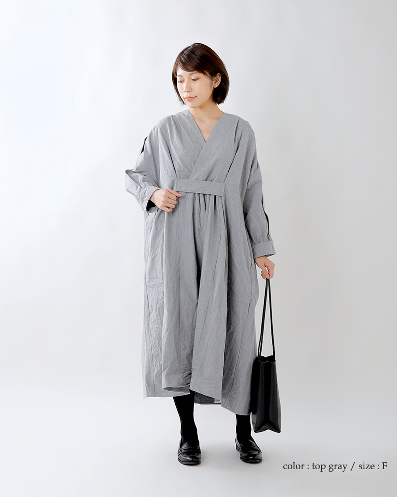 Universal Tissu ユニヴァーサルティシュ 起毛タンブラーツイルコットンタックワンピース Ut193op054 Yh