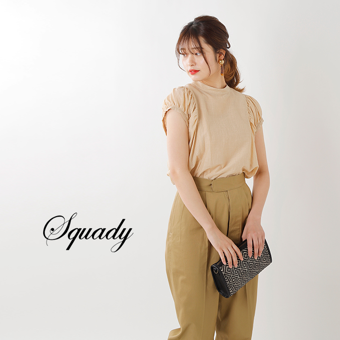 Squady スカディ フレンチカールマイヤーショートスリーブシャツ 2 2267 Mt