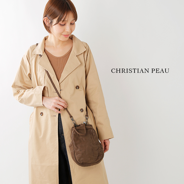 Christian peau クリスチャンポー レザーコート-