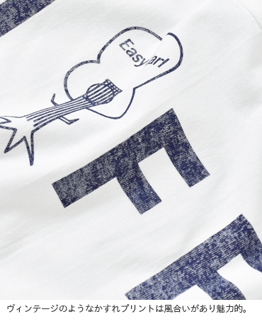 EEL(イール)コットンプリントTシャツ“LIFE” e-19519