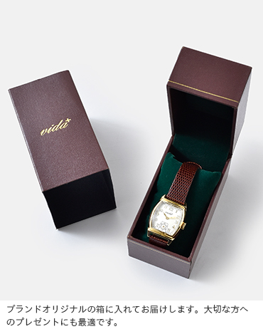 VIDA+(ヴィーダプラス)レザーベルトアメリカンクラシックモデル腕時計“Inherit” j84964g