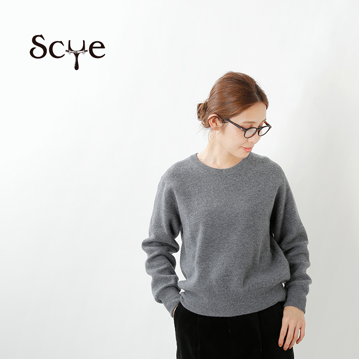 Scye(サイ)ダブルフェイスニットスウェットシャツ 1220-13162-yn 