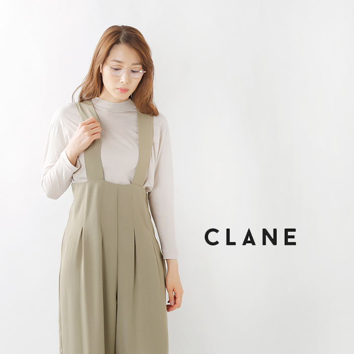 クーポン対象 aw新作 Clane クラネ ハイウエストサスペンダーパンツ 7041 Mt サイズ交換初回無料