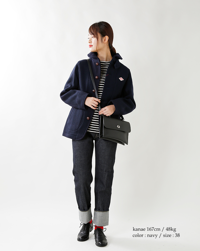 海外出荷不可 Amarillo 大きいサイズ L Llサイズ Danton ダントン ウールモッサジャケット Amarillo Jd 43wom Yh Piu Di Aranciato