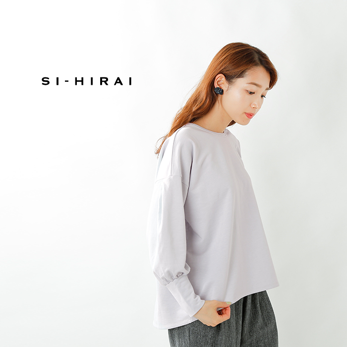 SI-HIRAI(スーヒライ)ツリークォーターズコットンバルーンスリーブTシャツ chaw20-3803
