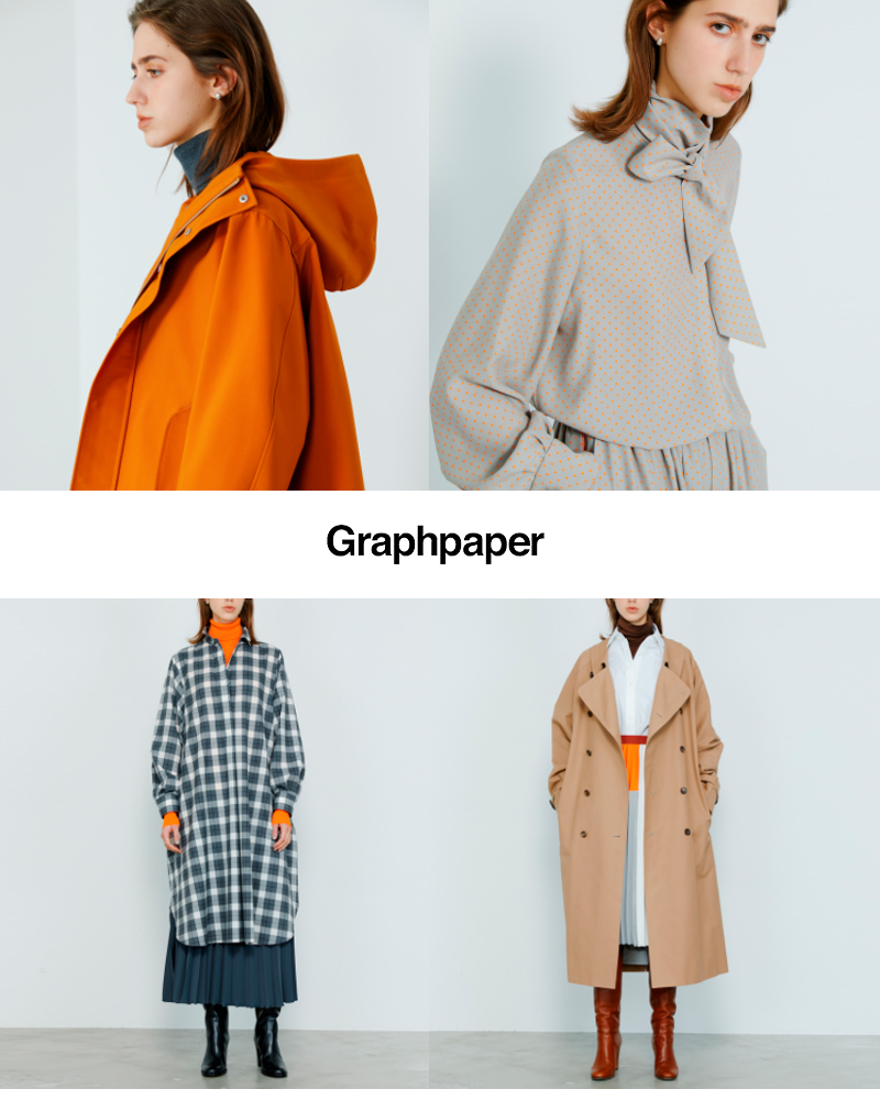 graphpaper(グラフペーパー)ループウィラーコットンハーフジップパーカー“LOOPWHEELER for Graphpaper Harf-Zip Sweat” gu203-70175