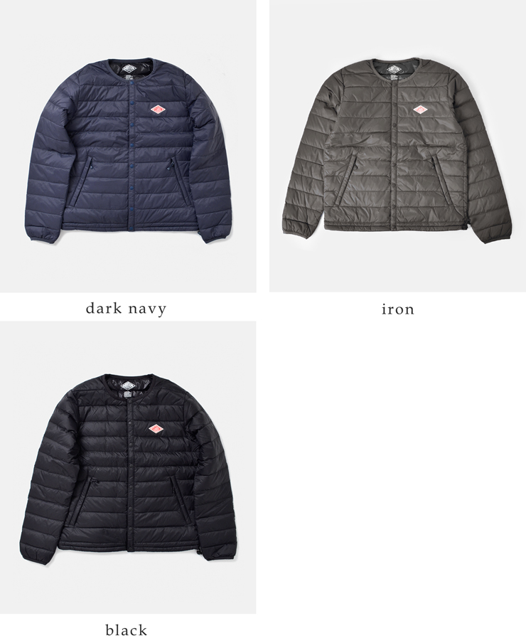 海外出荷不可 Danton ダントン クルーネックインナーダウンジャケット Jd 8748 Mm