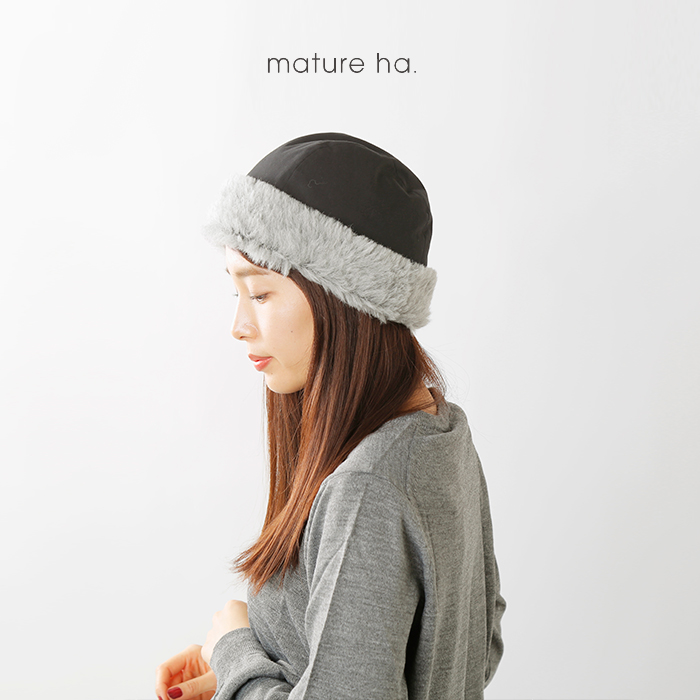mature ha.(マチュアーハ)ガーデンフードキャップ“garden hood cap 
