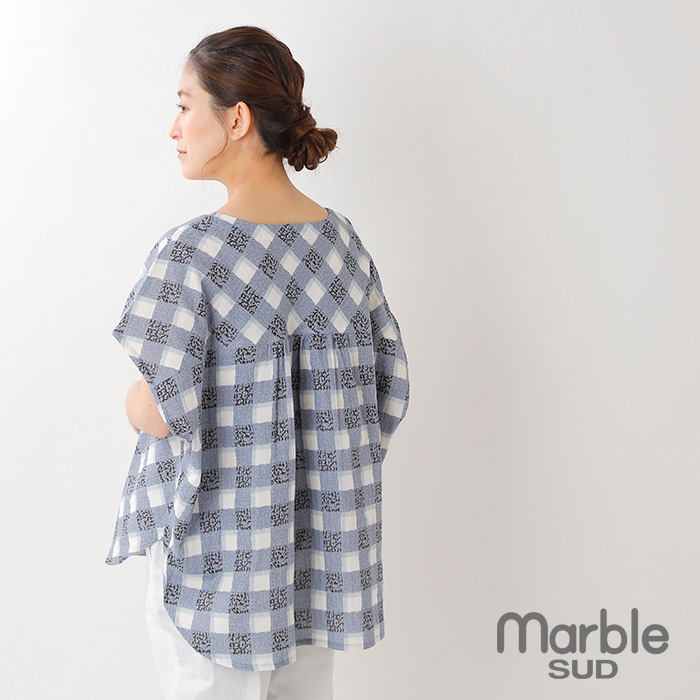 送料無料新作にゃにゃぱんだ様　専用　marble SUD　ボリューム刺繍袖ブラウス トップス