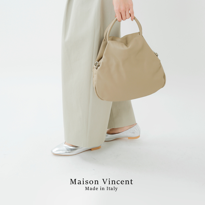 Maison Vincent(メゾン ヴァンサン)カウレザーハンドバッグ 1029-soft
