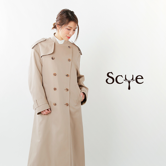 SCYE BASIC/トレンチコート/36/BLACK pa-trenggalek.go.id