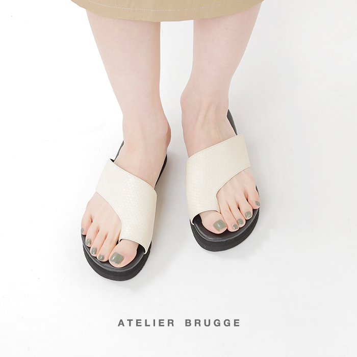 Atelier Brugge アトリエブルージュ アシンメトリートング厚底サンダル ism 001 Mt