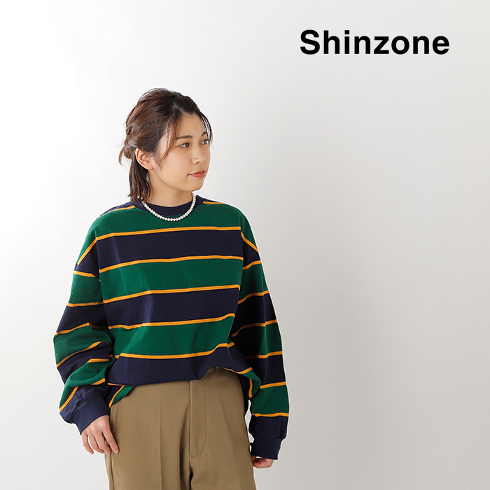 Shinzone シンゾーン コットンラガーボーダーtシャツ smscu13 Yn