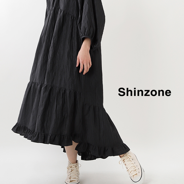 Shinzone(シンゾーン)リネンティアードドレス 20smsop56