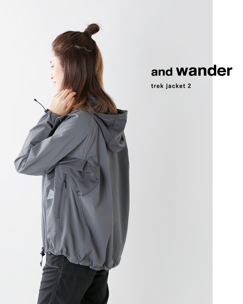 And Wander アンドワンダー トレックフードジャケット Trek Jacket 2 574 0121005 Mm サイズ カラー交換初回無料 Iroma Aranciato