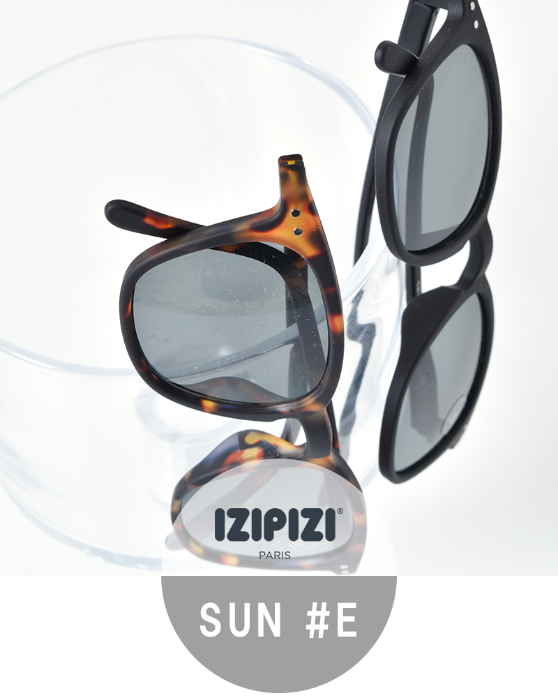IZIPIZI(イジピジ)UVカットトラピーズシェイプサングラスe-sun
