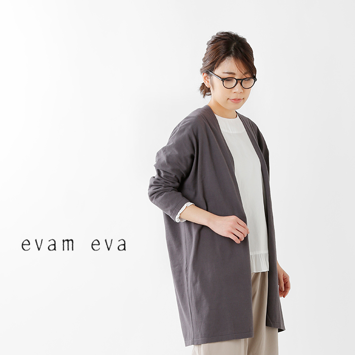 新品】evam eva シルクカシミヤローブ-