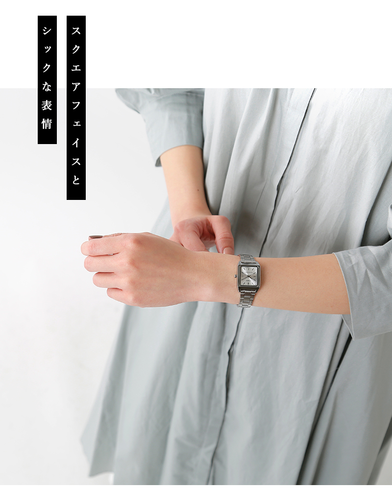 クーポン対象】CASIO(カシオ)シルバーメタルアナログ腕時計 ltp-v007d-yn Piu di aranciato(ピウディアランチェート)