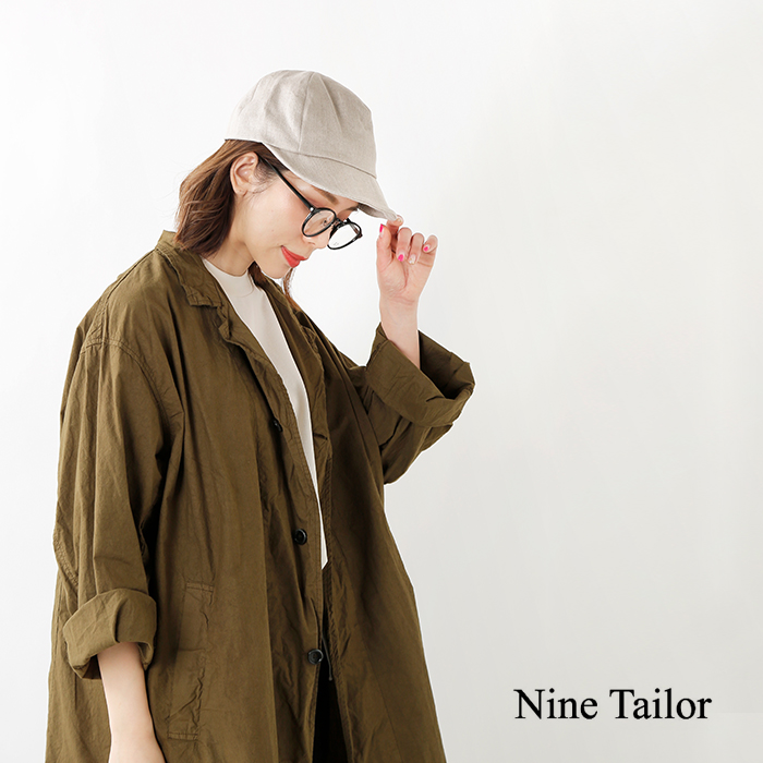 Nine Tailor(ナインテイラー)リネンキャップ“Sene cap” n-413