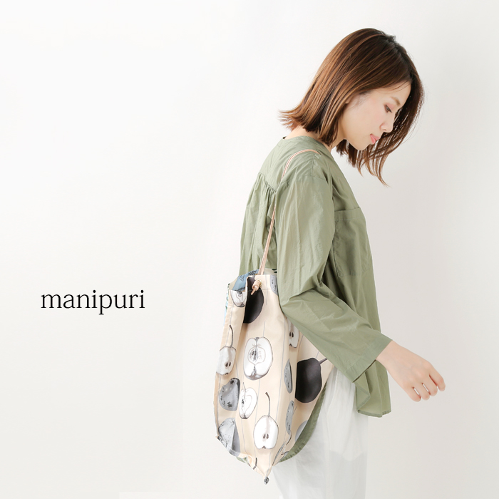 Manipuri マニプリ プリントトートバッグl Printtote L Ms